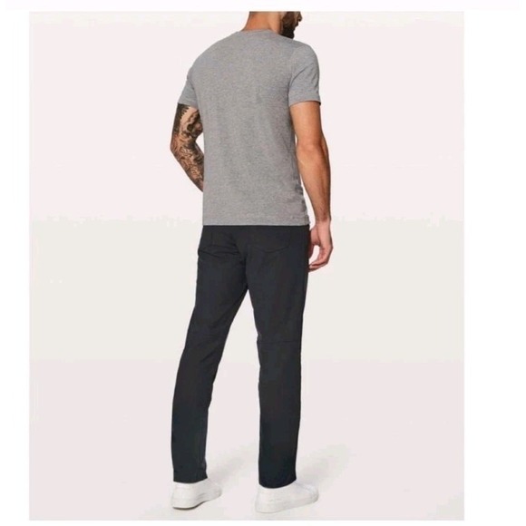 Lululemon Men's ABC Pant Classic Fit Warpstreme Sz 28‎ Golf Casual Dark Grey - Picture 3 of 7